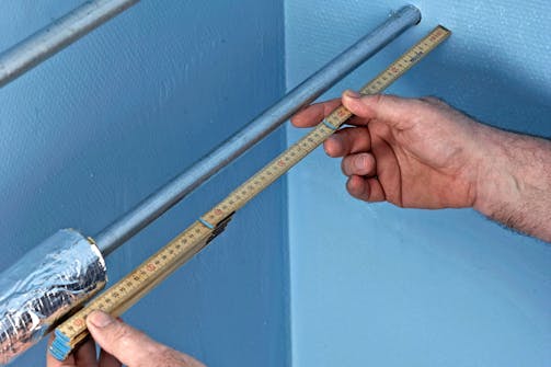 Rörisolering vid fina skarvar Isolera rör vid fina skarvar